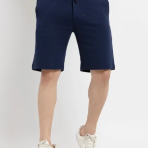 Mens Solid Regular Fit Shorts