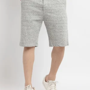 Mens Solid Regular Fit Shorts